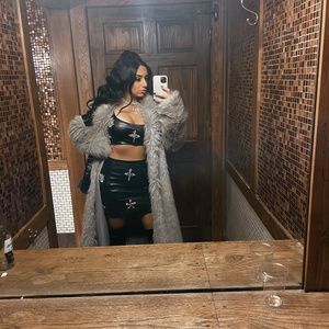 Metallic Skirt Set - Black Fashion Nova